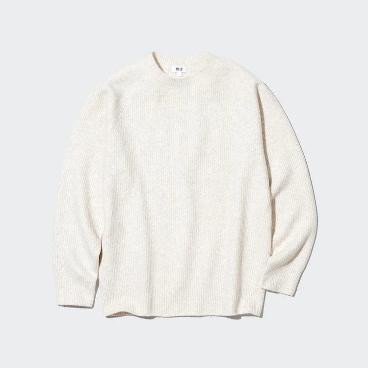 ユニクロ　uniqlo　おすすめ　オススメ　コスパ　2022　冬　メンズ　ニット　セーター　3Dスフレヤーンクルーネックセーター　3Dニット　クルーネック