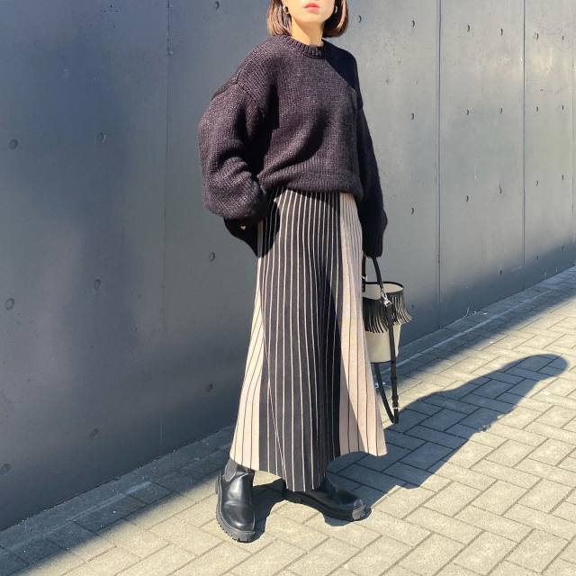 黒ニット