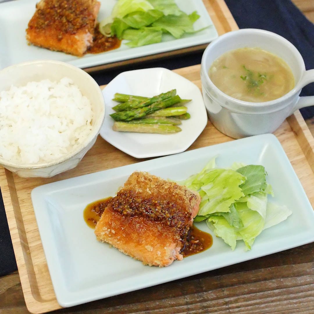 【30分で毎日定食】マヨネーズが大活躍!サーモンカツ定食