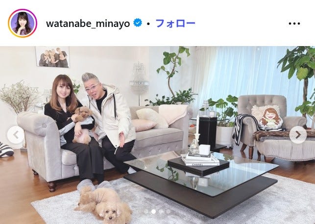 渡辺美奈代Instagramより