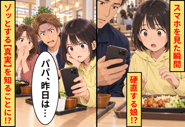 スマホを見た瞬間、硬直する娘！？⇒「パパ、昨日は…」ゾッとする【真実】を知ることになった話