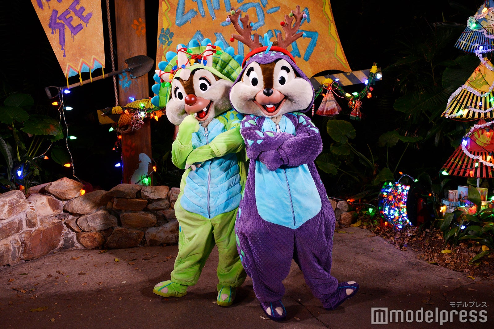 デール、チップ／「ドナルドのダイノバッシュ！」（C）モデルプレス（C）Disney