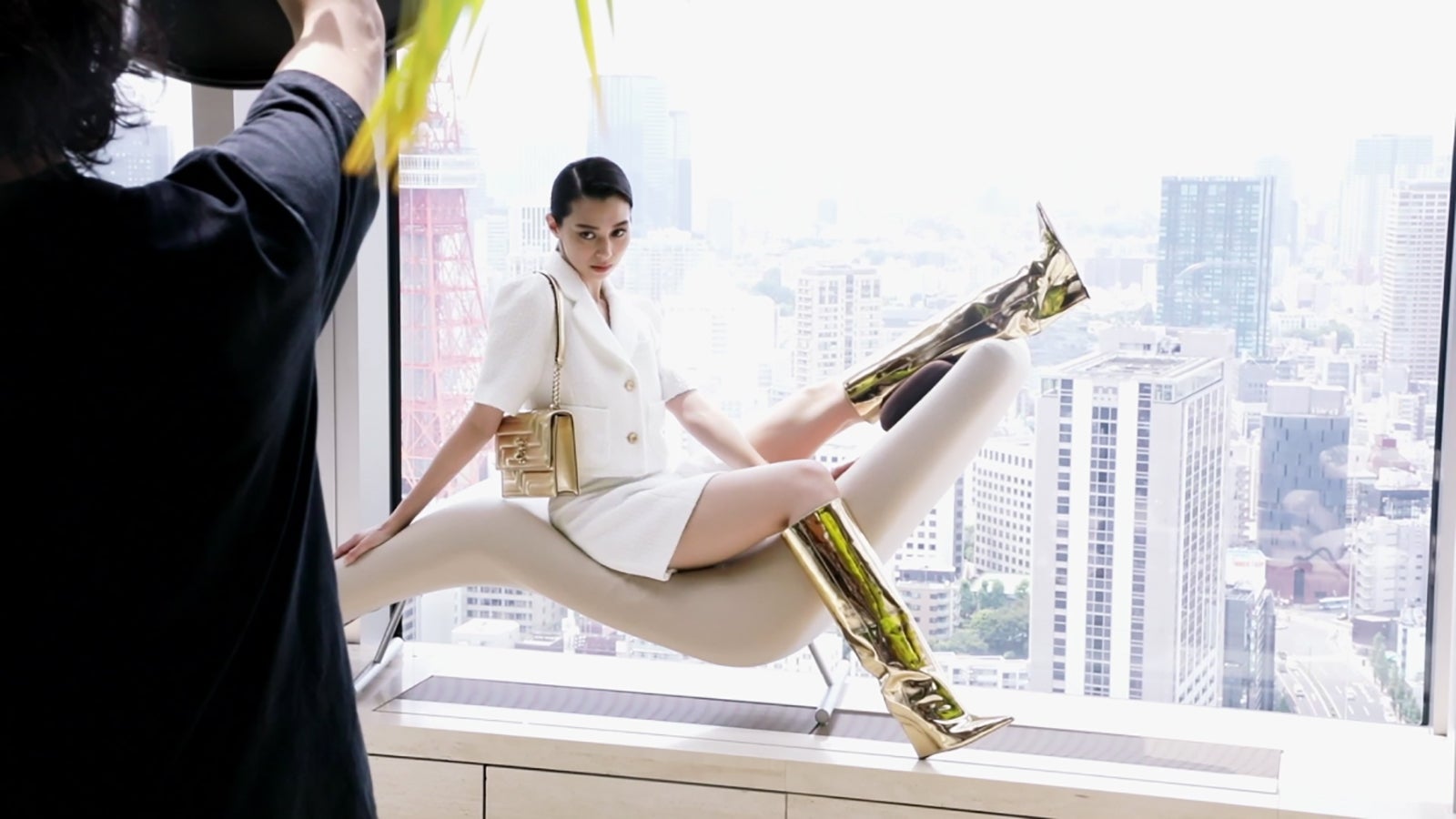 中条あやみ／メイキング動画キャプチャ（提供写真）