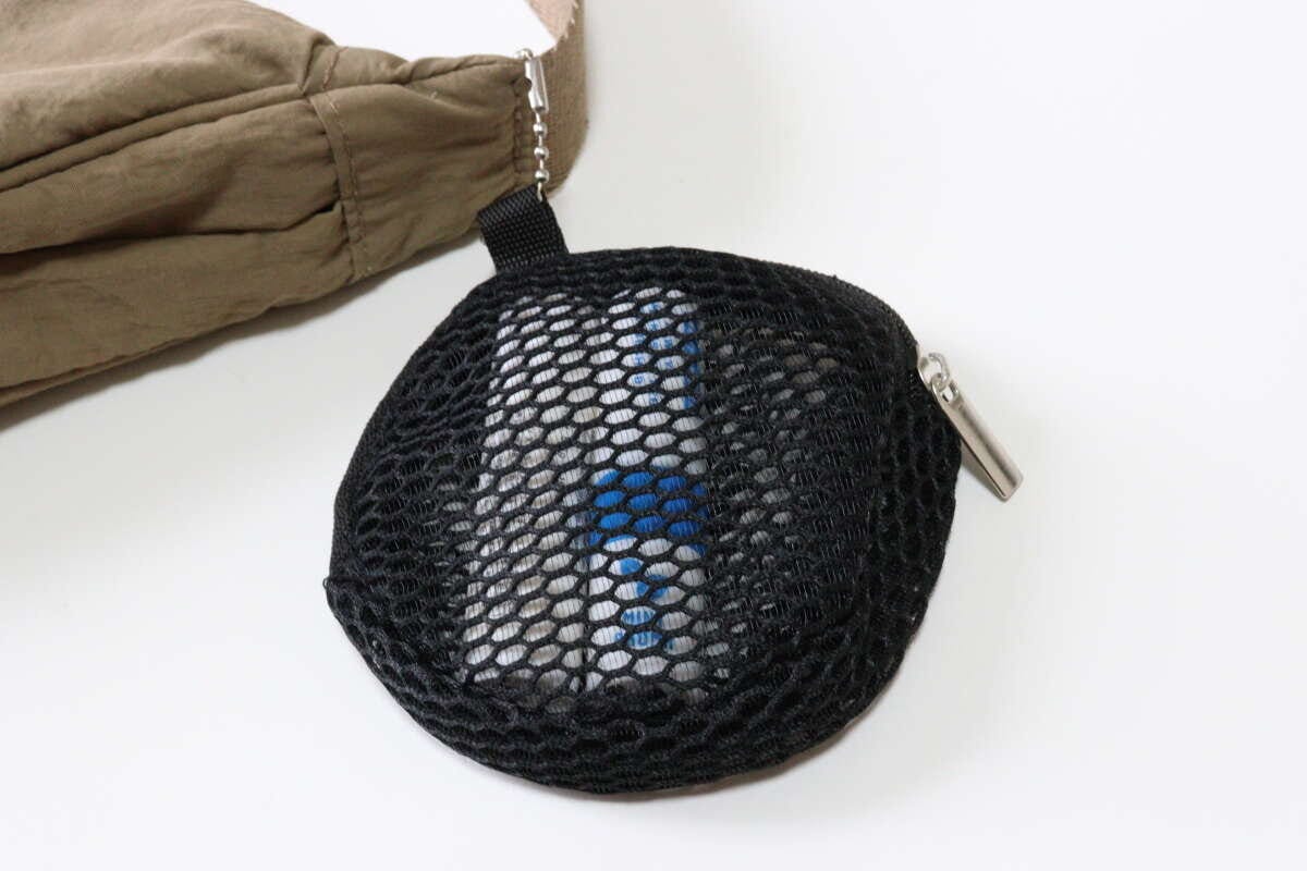メッシュポーチ（丸）　使用例