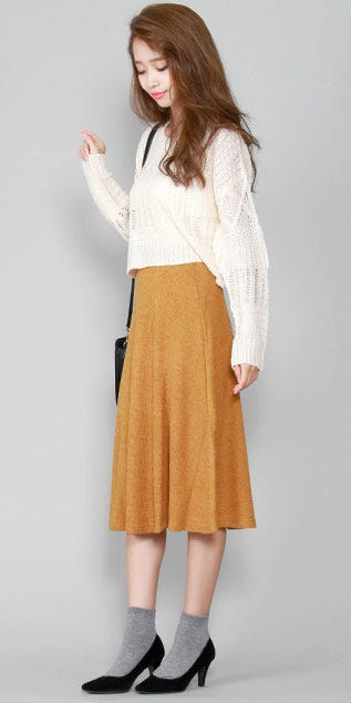 選べるコーデ8タイプリブ編みニットトップスorボトムス「salus」1,990円(税込)/画像提供:salus