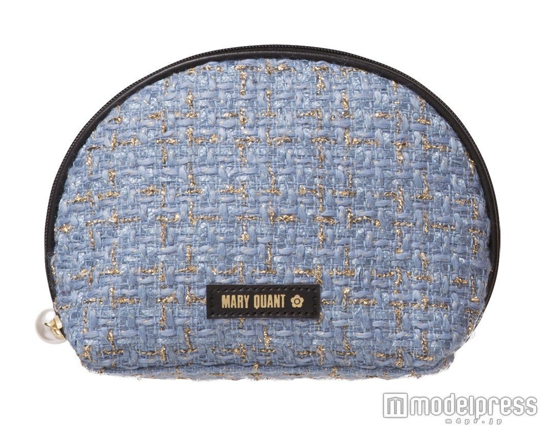 「パールラメツイード ラウンドポーチL」3,400円（税抜）