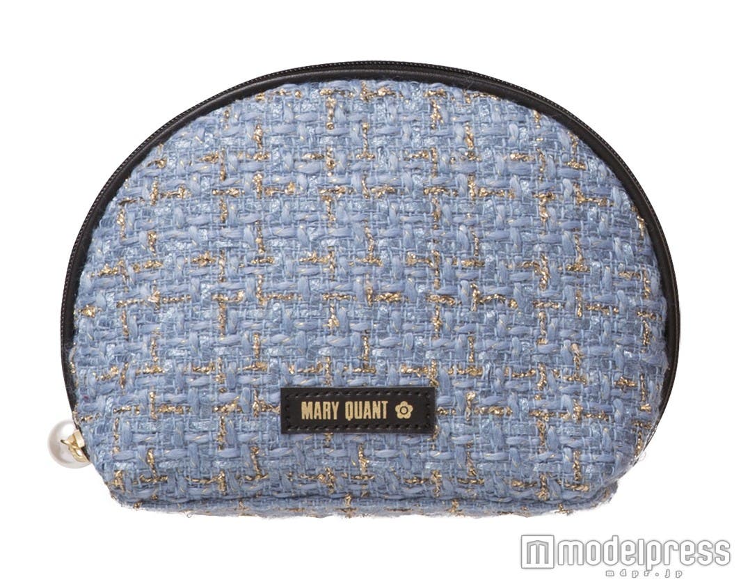 「パールラメツイード ラウンドポーチL」3,400円(税抜)