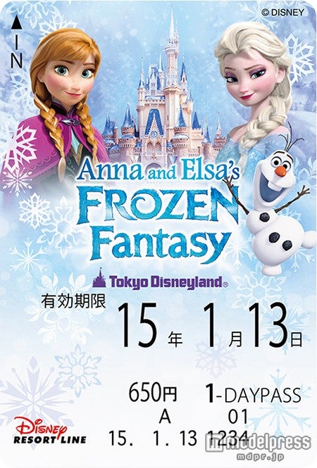 デザインフリーきっぷ（イメージ）／（C）Disney