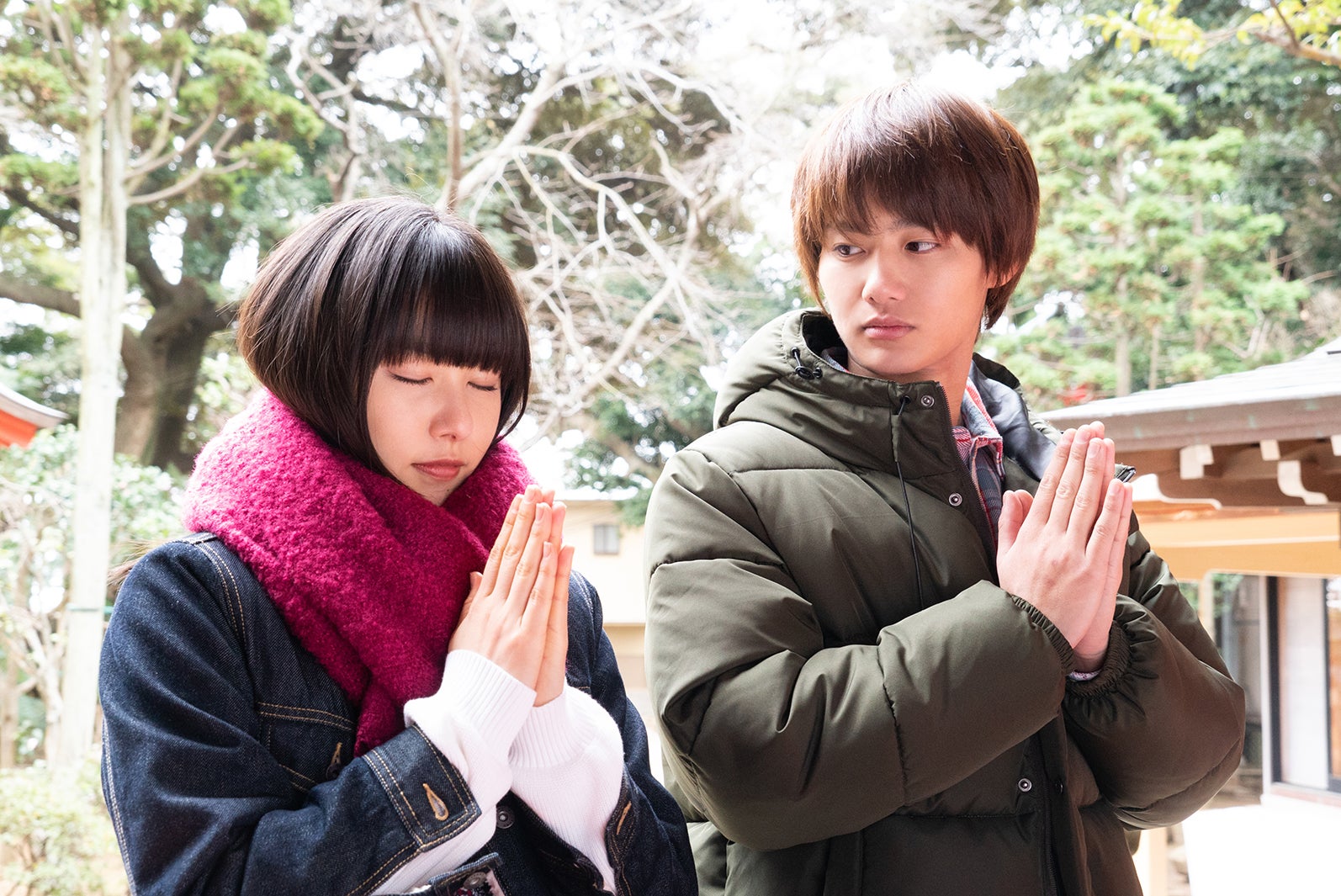 桜井日奈子、野村周平／「僕の初恋をキミに捧ぐ」第6話より（C）テレビ朝日