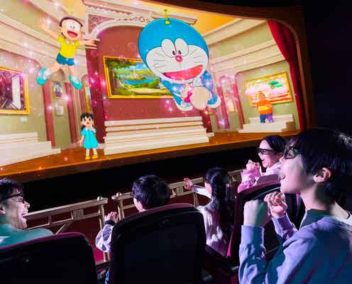 絵の世界の冒険へ!USJ「ドラえもん 4-D アート・アドベンチャー」開幕 子ども向けに見え方や座席の動きを調整