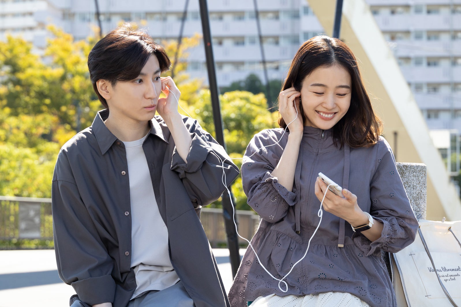 束の間の一花　京本大我 束の間の一花」萬木先生（京本大我）＆一花（藤原さくら）、夜の