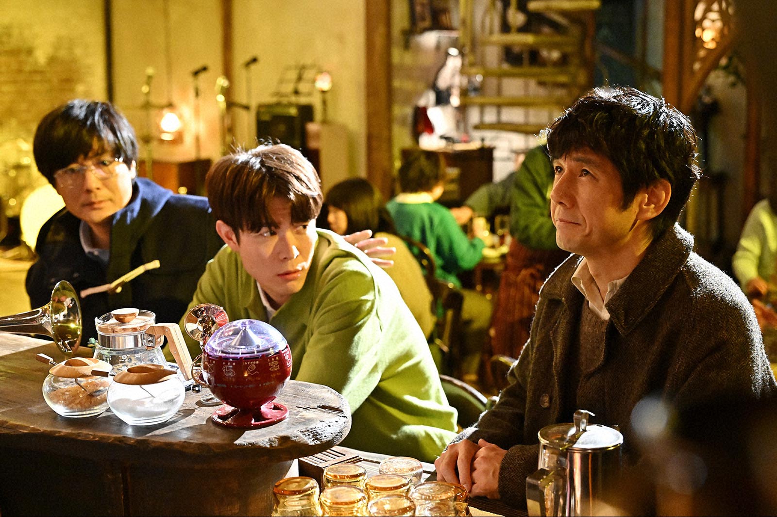 玉山鉄二、宮沢氷魚、西島秀俊「さよならマエストロ～父と私のアパッシオナート～」第3話より（C）TBS