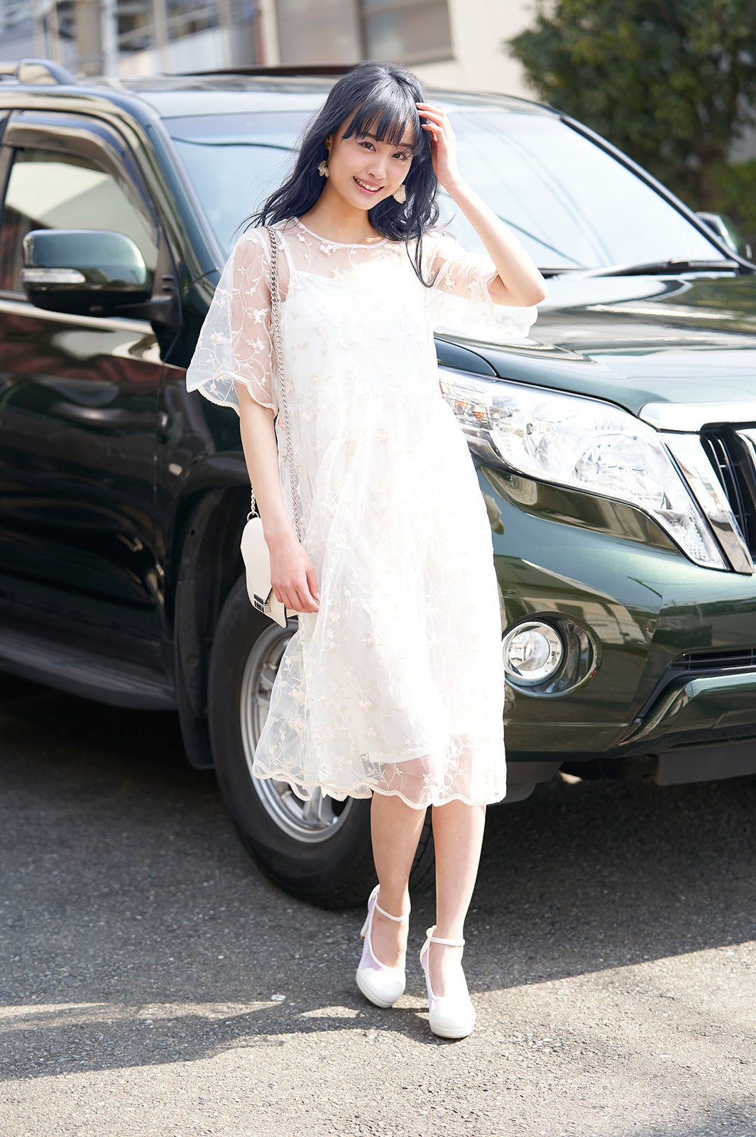 日差しに照らされておしゃれ感アップ