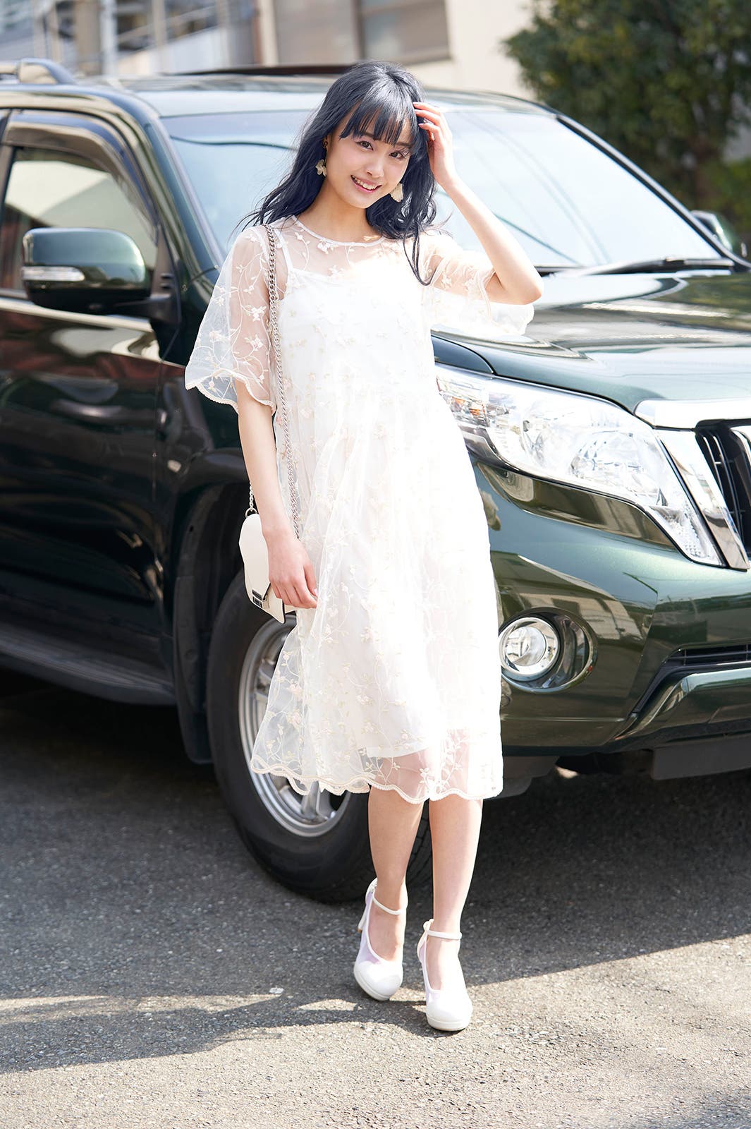 日差しに照らされておしゃれ感アップ