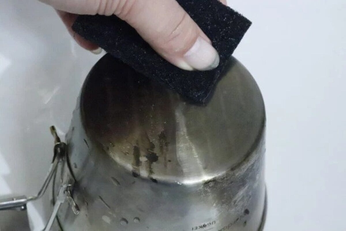 ダイソー コゲ落とし不織布(シートタイプ、12枚) 使用例 ダイソー コゲ落とし不織布(シートタイプ、12枚) 使用例