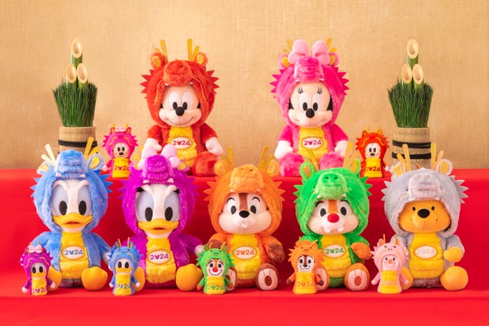 ぬいぐるみ各3,200円(C)DisneyBased on the “Winnie the Pooh” works by A.A.Milne and E.H. Shepard.