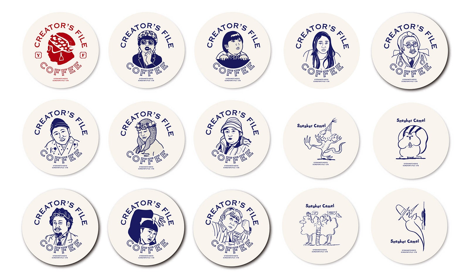 クリエイターズ豆皿各800円（税別）（C）クリエイターズ・ファイル