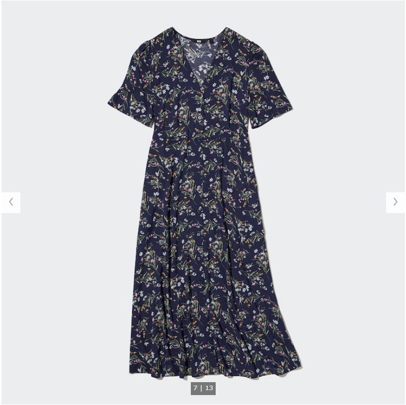 ユニクロ 夏 ワンピース ユニクロ uniqlo レディース アイテム おすすめ オススメ トレンド 人気 コスパ 使える おしゃれ お洒落 オシャレ 2022 夏 ワンピース ワンピ 花柄ワンピース vネック フレアワンピース
