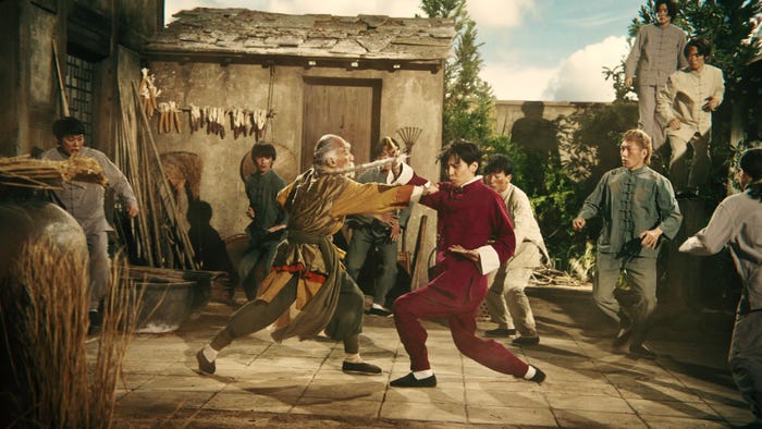 生田斗真出演の新CM「ヒッパリー・カンカン~師匠と弟子~」篇より(提供写真)