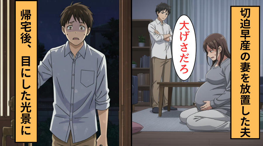切迫早産の妻を放置した浮気夫！？だが帰宅後「俺が悪かった」取り返しのつかない事態になった話