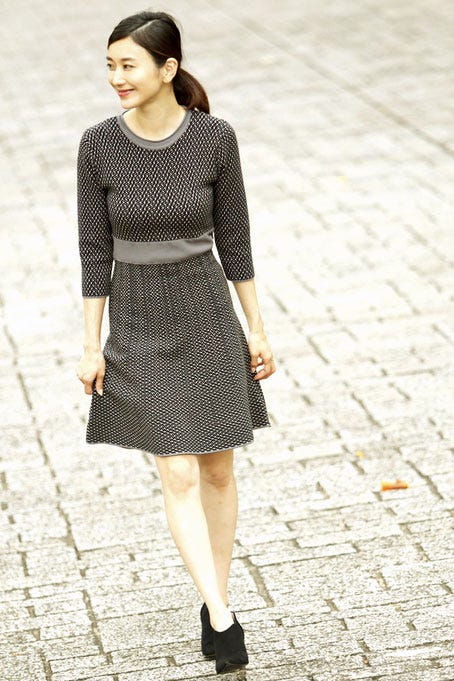 総柄ニットワンピース「Sov.」35,000円(税抜)/画像提供:DOUBLE STANDARD CLOTHING Night