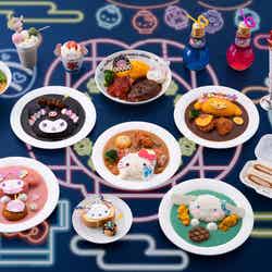 キャラクターモチーフのフードメニュー(C)2024 SANRIO CO.,LTD.TOKYO,JAPAN 著作 株式会社サンリオ