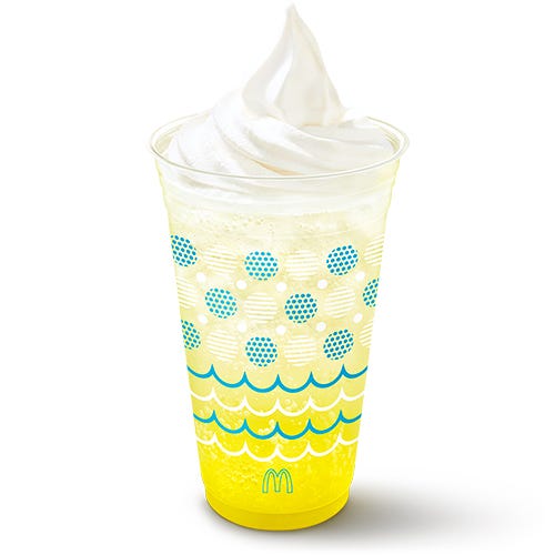 マックフロート 瀬戸内レモネード/画像提供:日本マクドナルド