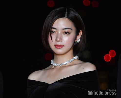 池田エライザ、美しいブラックドレス姿でジュエリー輝く 初の母親役に「非常にプレッシャーで」<おまえの罪を自白しろ>