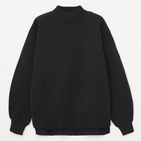 しまむら　しまパト　レディース　おすすめ　オススメ　プチプラ　コスパ　高コスパ　高見え　冬　上下しまむら　トップス　ニット　ニットプルオーバー　黒　ブラック　黒ニット　しまスタ