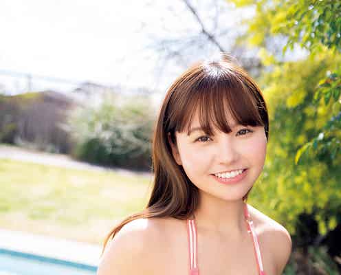 本郷柚巴、美バスト全開 光り輝くマシュマロボディ披露