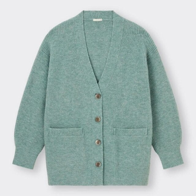 GU　トップス　新作　カーディガン　オーバーサイズ