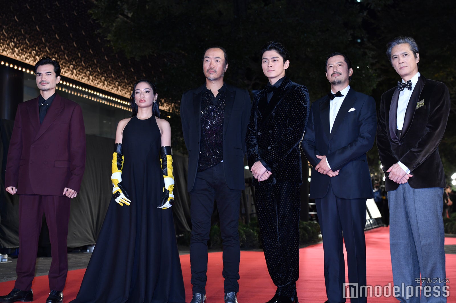 尚玄、Awich、半野喜弘監督、眞栄田郷敦、池内博之、加藤雅也（C）モデルプレス