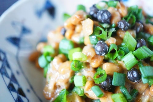 生こしょうとネギ納豆