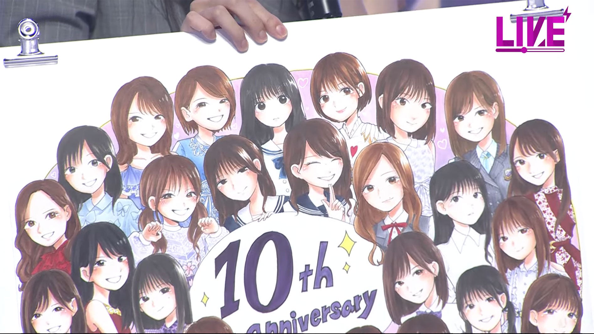 賀喜遥香が描いたメンバーの絵／乃木坂46YouTubeチャンネル「乃木坂配信中」乃木坂46時間TVより