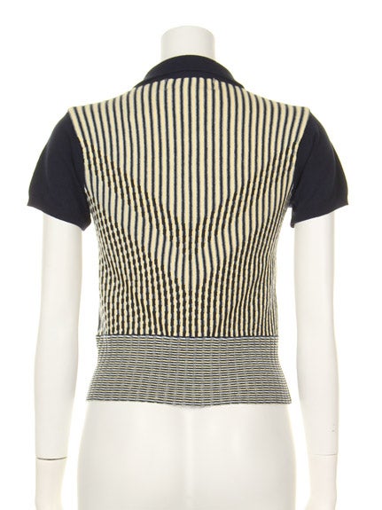 ストライプニットポロシャツ「BLONDY ReLISH」10,584円(税込)