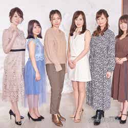 （左から）あかりさん、あこあこさん、Sayoさん、永井香織さん、葉月えりかさん、ふたばっちさん （C）モデルプレス