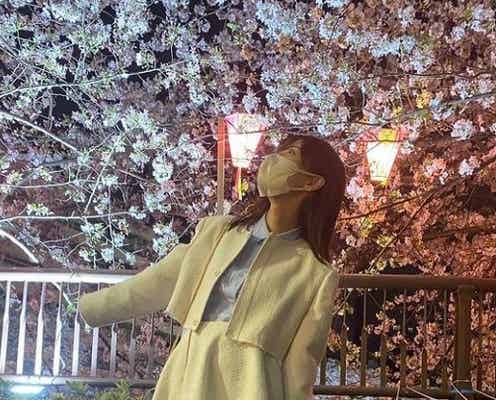 乃木坂46山下美月、お花見ショットで美脚披露 「綺麗」「スタイル良すぎ」の声