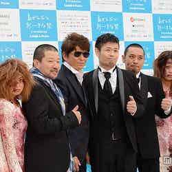 （写真中央、左から）木村祐一、哀川翔、品川ヒロシ、大悟／映画「Zアイランド」