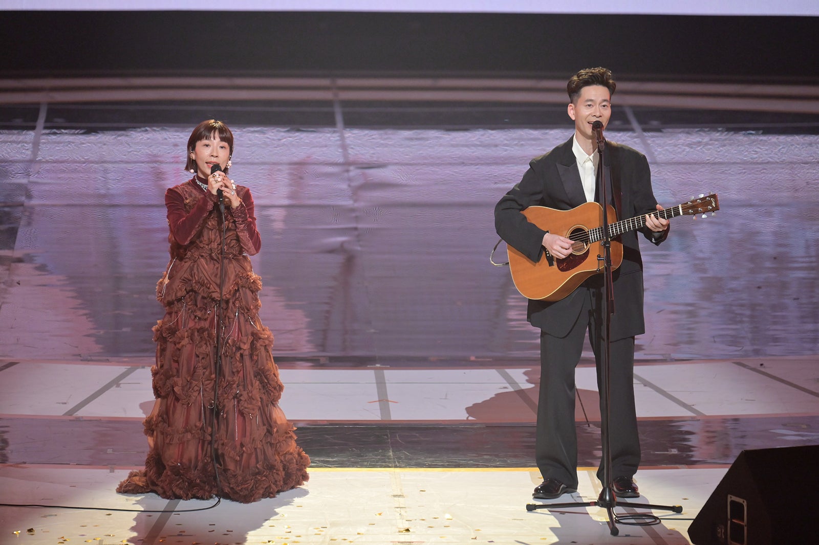 「第76回NHK紅白歌合戦」ハンバート ハンバート（C）NHK