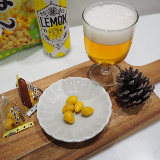 カルディ揚げぎんなんにはビールが相性抜群