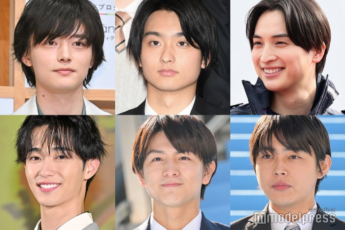 （上段左から）櫻井海音、奥平大兼、一ノ瀬颯（下段左から）野村康太、柏木悠、倉悠貴（C）モデルプレス