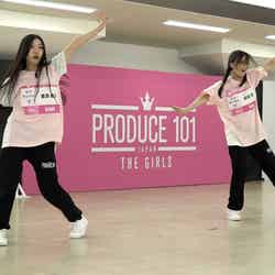 栗原果乃、会田凛（C）PRODUCE 101 JAPAN THE GIRLS