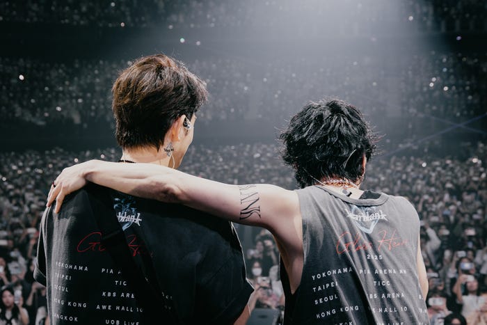 町田啓太、佐藤健「TENBLANK from “Glass Heart” FAN MEETING feat. Takeru Satoh. Yu Miyazaki. Keita Machida. Jun Shison」(提供写真)