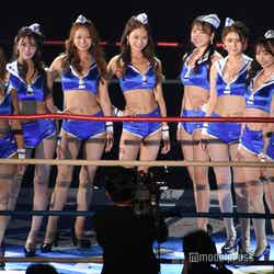 「K-1 GIRLS 2023」（左から）安藤京香、水神きき、うらら、宮野真菜、まえだまはる、波北果穂、一ノ瀬のこ、名取くるみ（C）モデルプレス