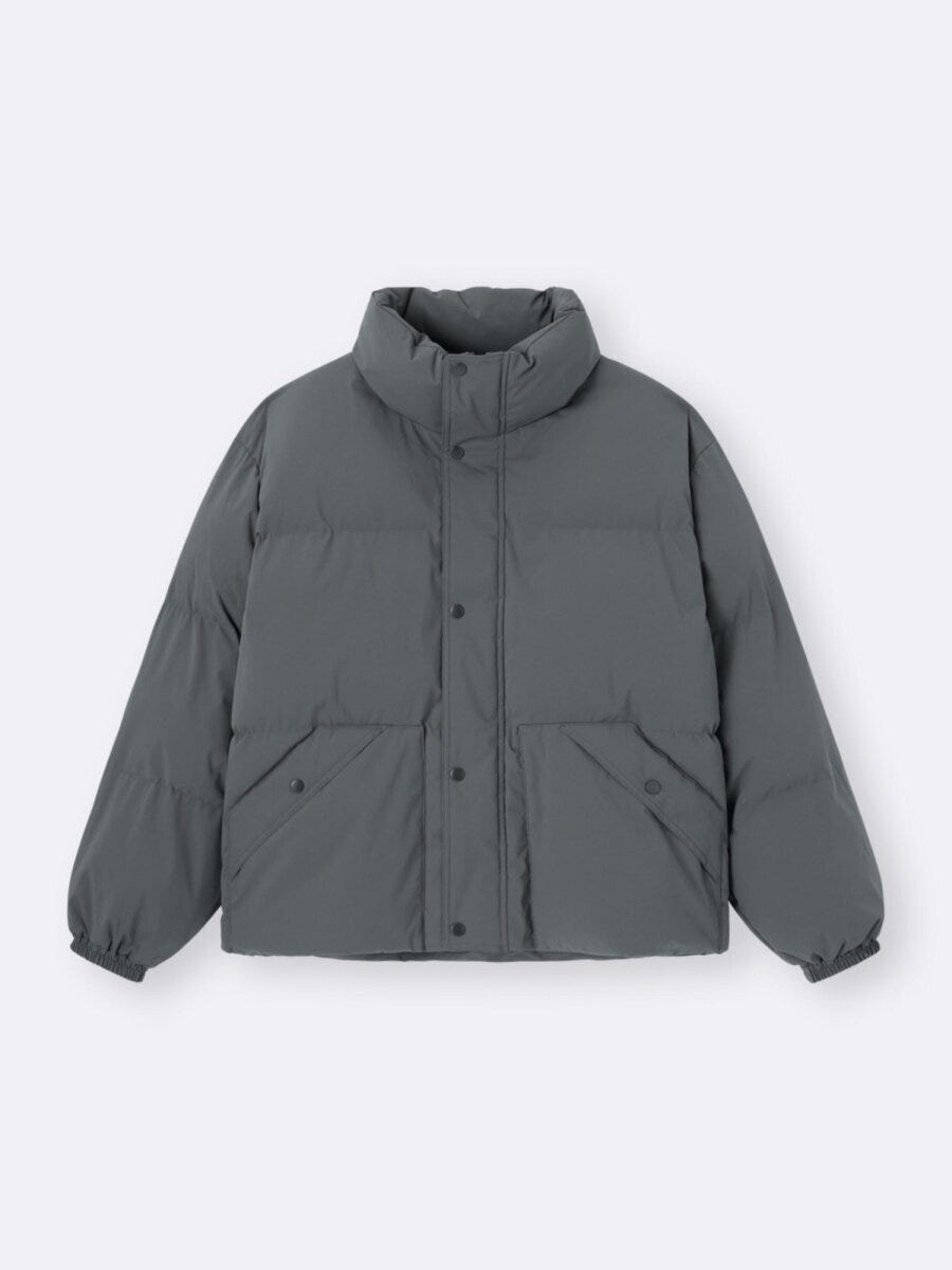 2025gu大人女性おすすめウォームパデッドスタンドブルゾン