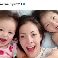 土屋アンナ 娘たちと3人で顔を寄せ合った 朝のお遊び動画 公開し反響 仲良し親子 みんな美人 モデルプレス