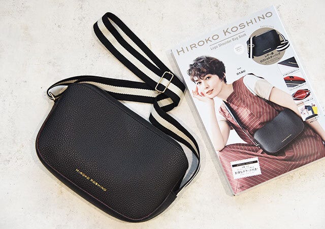 レザー調ロゴショルダーバッグ コシノヒロコ