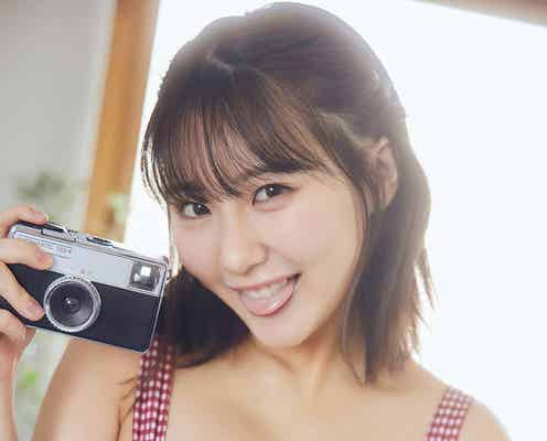 HKT48田中美久、ふっくら美バストにうっとり あざとかわいい舌ペロも