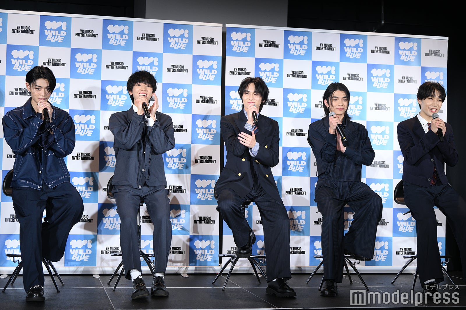 WILD BLUE（左から）鈴陽向、池田優斗、山下幸輝、宮武颯、鈴川直弥（C）モデルプレス