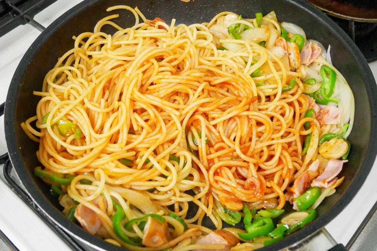 昭和喫茶店のナポリタン